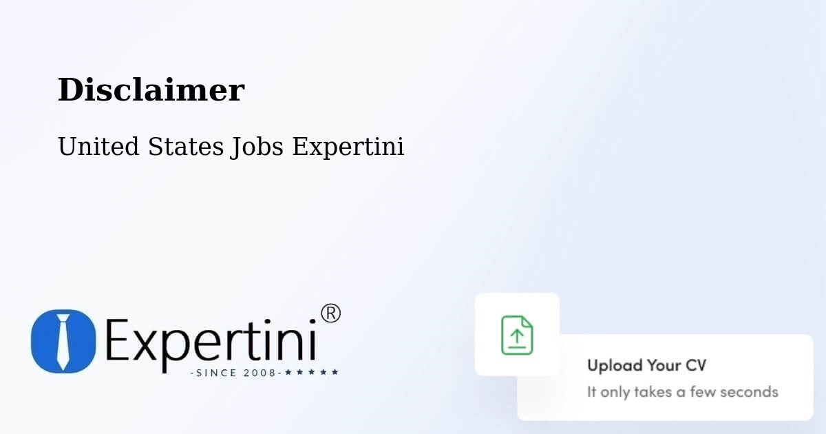Disclaimer – Van - United States Jobs Expertini